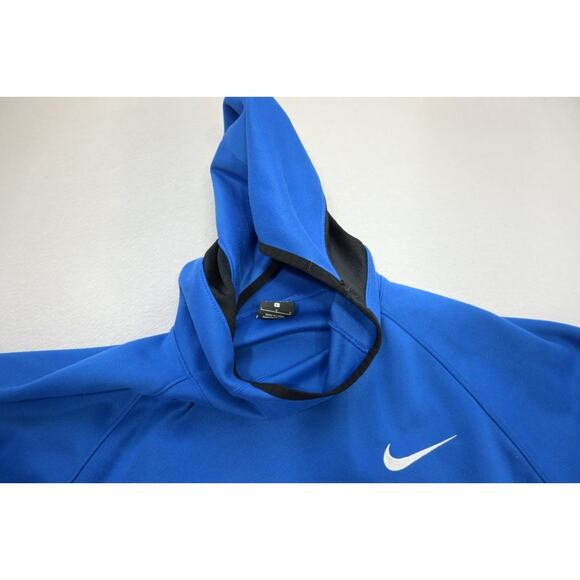 Nike Hoodie Dri Fit Fleece Sweatshirt Athletic Performance Blue Mens Sz Large - Picture 9 of 11
